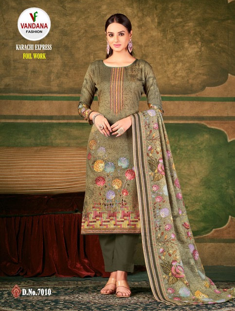 Vandana Karachi Express Soft Cotton Designer Exclusive Dress Material